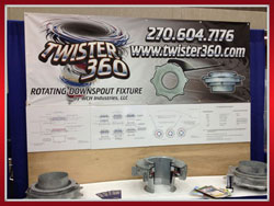 Twister 360 Rotating Downspout Fixture